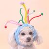 Pet Hat Cotton Plush Dog Headwear Funny Pet Costume Hat Soft Cozy Cat Headgear Puppy Headwear For Autumn And Winter
