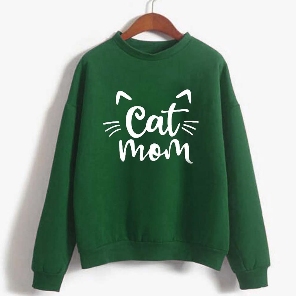 Women's Fashion Winter Printing High Collar Long Sleeve Plus Sweatshirt