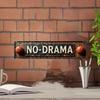 2D Flat, 1pc, 2D Flat, for Decorative Use Only, 2D Flat - Old-school "No Plot" Basketball Mural - 10.16x111.76 Cm Aluminum Sign with a Distressed Blac