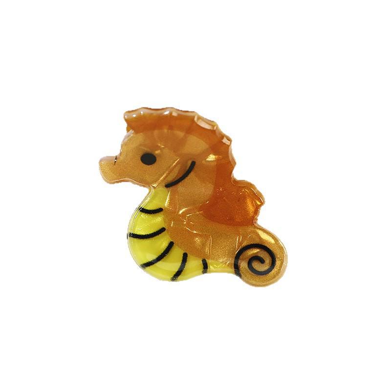 Colorful Marine Animal Hair Clip Set: Dolphin, Octopus, Lobster, Crab, and Starfish Accessories