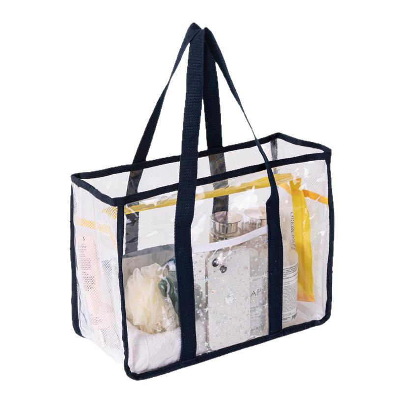 Dry Wet Separation PVC Transparent Travel Swimming Bag Portable Foldable Storage Outdoor Beach