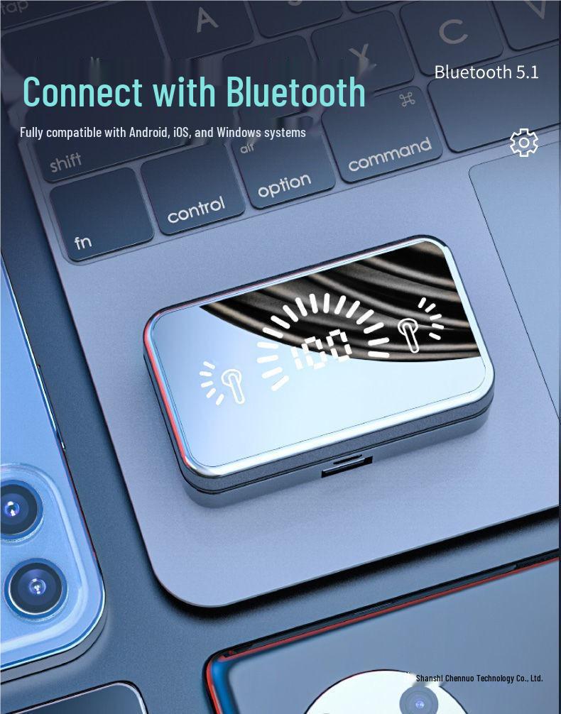 2025 True Wireless In-Ear Bluetooth-Kopfhörer: Geräuschunterdrückend, Schmerzfrei, Hohe Klangqualität, Ideal zum Laufen & für den Sport.