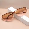 European-American Fashion Trend Rivet Sunglasses: High-End Cool Integrated Lens