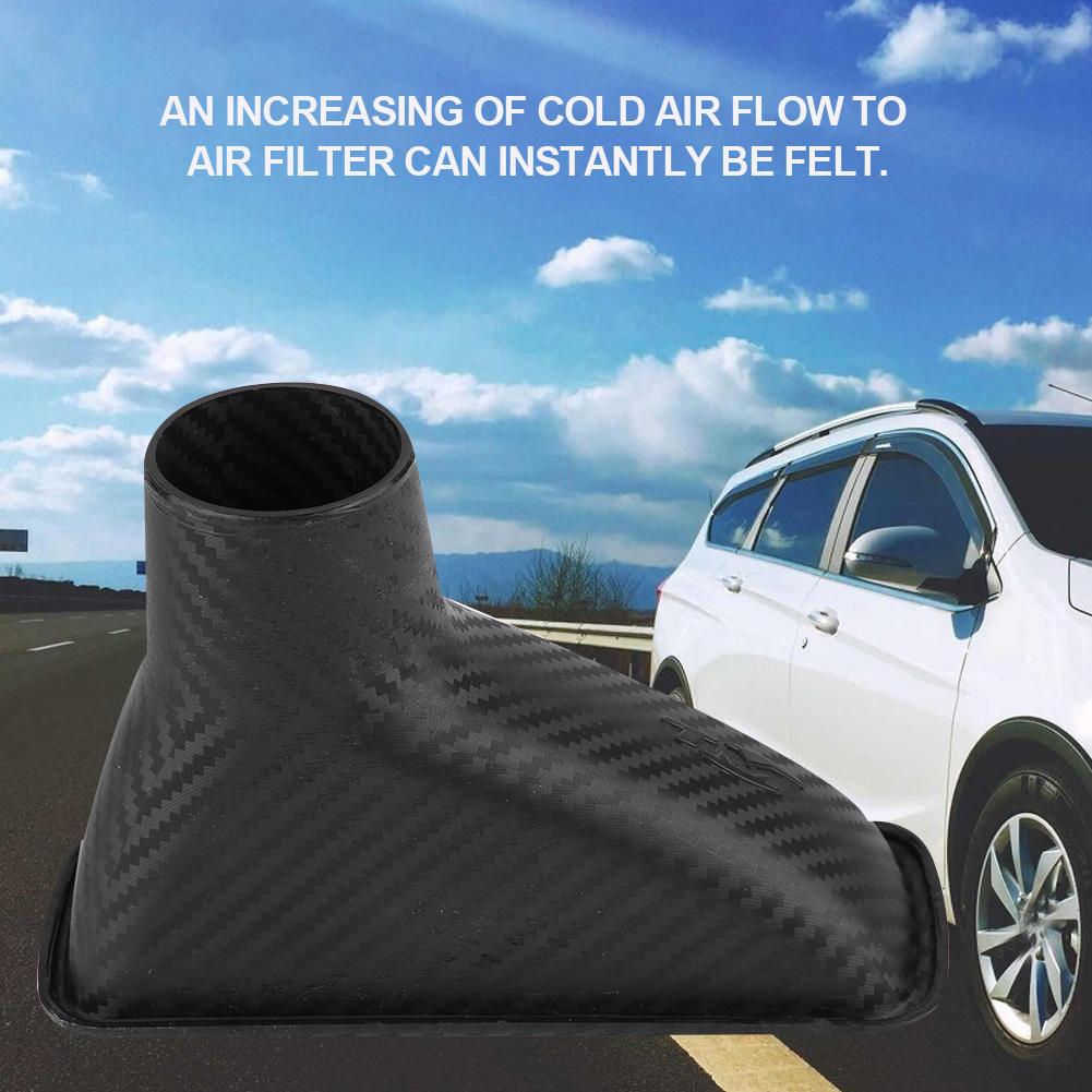 Univerzální Upravený Přední Nárazník Auta Sání Vzduchu Turbo Turbína Vstupní Potrubí Nálevka Sada Čtvercová