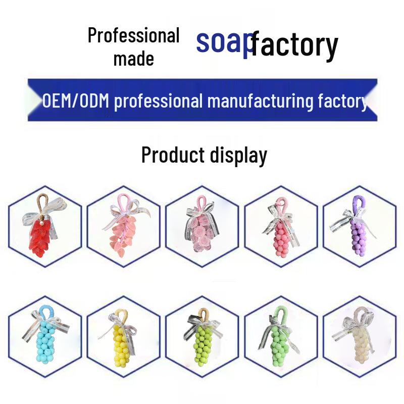 Crystal Strawberry Aromatherapy Essential Oil Soap - Handmade, Long-Lasting Fragrance, Free Shipping