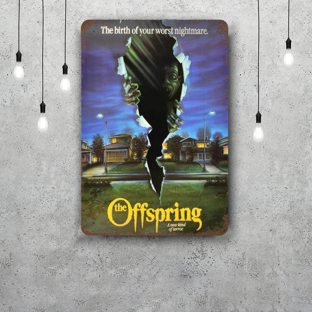The offspring Vintage Blechschild Heimdekoration Wanddekoration Kunst Wandbild Raumdekoration Dekor Retro Metallschild Platte Bar Poster