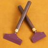 1Pc Practical Leather Gluing Tool Sandalwood Handle DIY Handcraft Glue Application Tools For Leathercraft Handmade