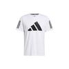 Adidas T Shirts Men's White Crew Neck Moderate Straight Fit GL8919