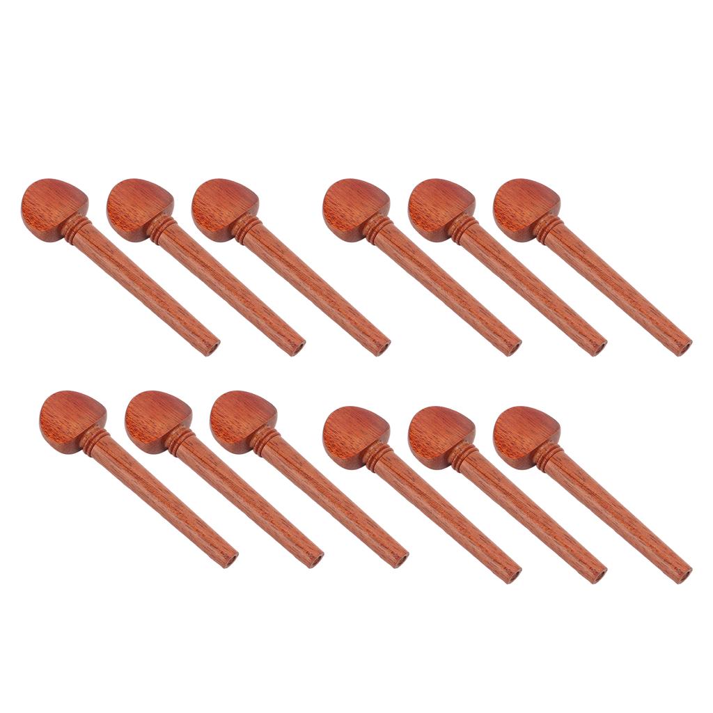 12Pcs String Peg Rosewood Tuner Key Pin Tuning Tool Instrument Accessory Set Kit