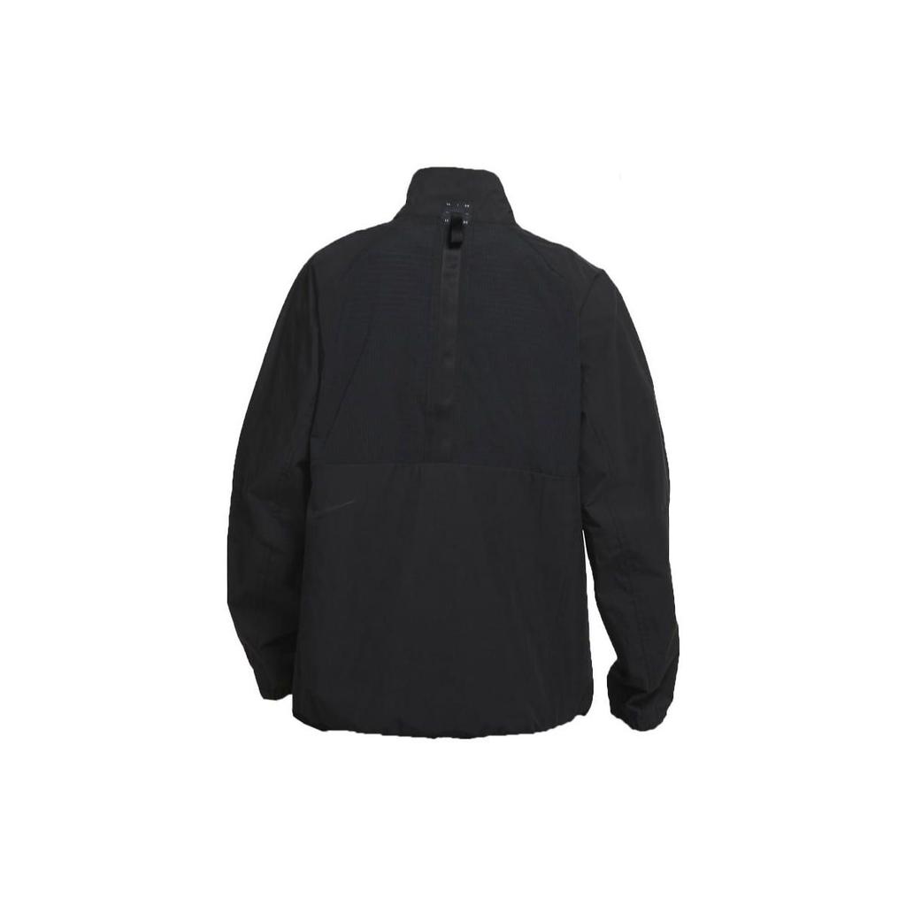 Nike Tech Pack Solid Color Logo Print High Neck Jacket Men Jacket Black DC6988-010