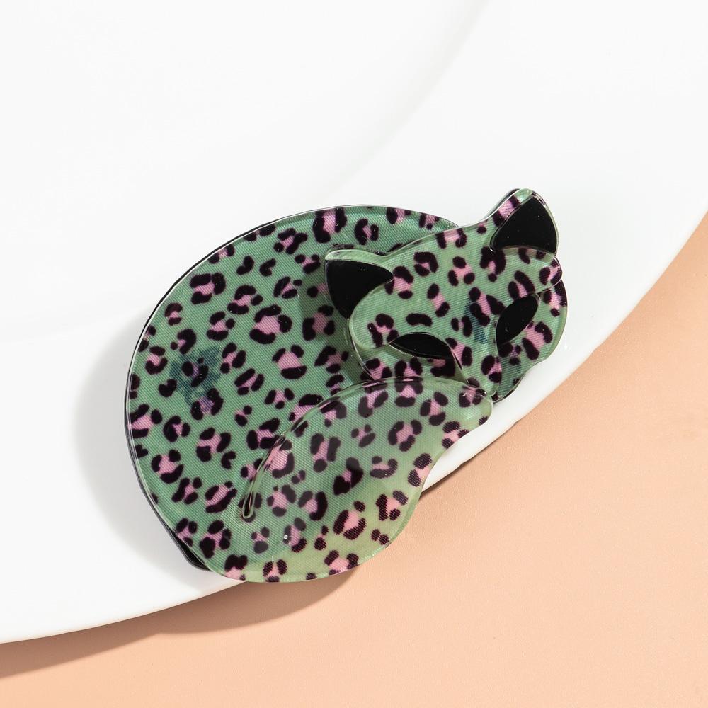 New Colorful Cute Cat Acrylic Brooches for Women Lovely Cartoon Animal Fox Figure Badges Pins Fashion Jewelry Accessories Gifts