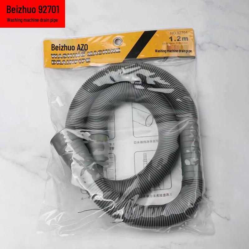 Beizhuo 92701 Waschmaschine 1,2m Teleskopischer Wellschlauch