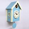 Suntel Wall Clock Aqua Blue 405 x 240 x 140 mm Domestic Handmade Cuckoo Clock Scandinavian Color Aqua Blue SQ03AB