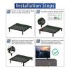 TV09 Television Base Adaptable Secure and Stable Stand Height with Screws Set Easy Installation