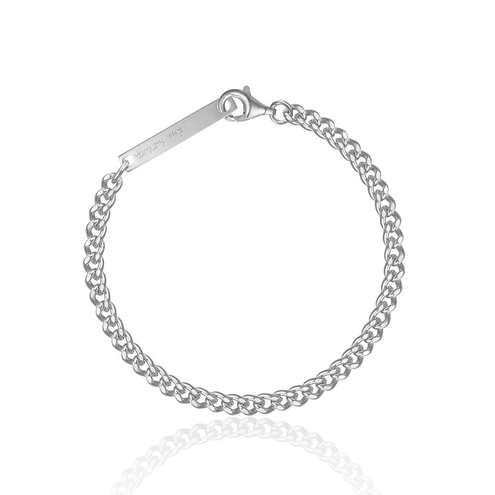 Lunne Silver 925 Curved Chain Bracelet #Lsb10