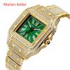Square Luxury Watches For Women Hip Hop Diamond Golden Casual Alloy Band Simple Quartz Watch Relogios Feminino Fashion