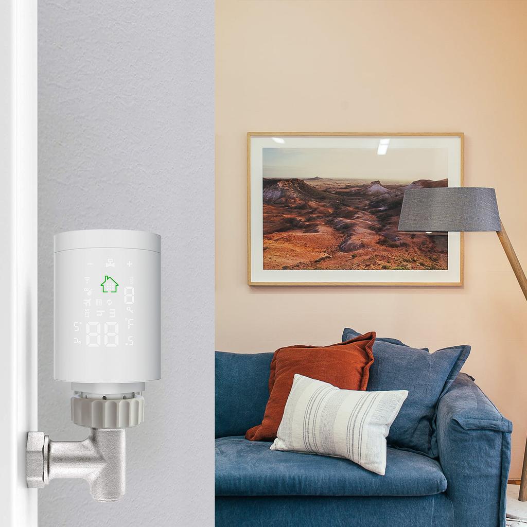 Smart Individual Radiator Control Weekly Programmable Smart Thermostatic Valve Wifi Radiator Temperature ...