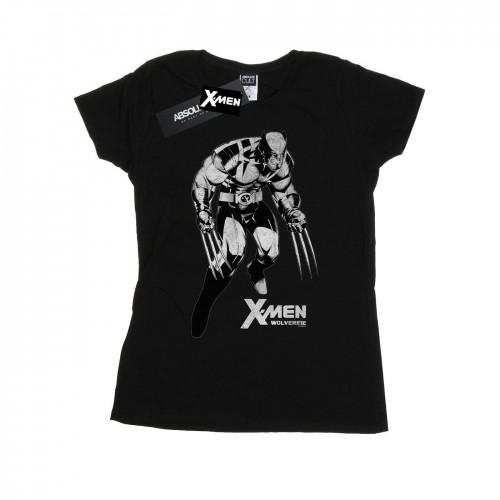 Marvel Womens/Ladies X-Men Wolverine Tonal Cotton T-Shirt