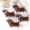 Acetic Acid Sausage Dog Hair Clip Animals Cartoon Hairpin Sweet Dachshund Hair Claw  Travel