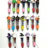20Pcs- Halloween Mini Multicolor Pens In One 4-In-1 Cute Halloween Ballpoint Pen, Pumpkin Witch Spooky Witch Skeleton Pen Suitable For Halloween