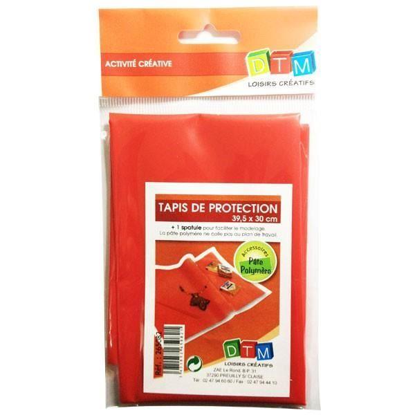 Tapis de protection - FIMO - Rouge - Set de 1 tapis + 1 spatule