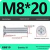 GB819 Zinc-Plated Carbon Steel Phillips Countersunk Screws: M2-M10