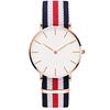 Micro-Business Watch Seamless Printing Label Fashionable Versatile Nylon Woven Belt Casual Two-Pin Couple Watch