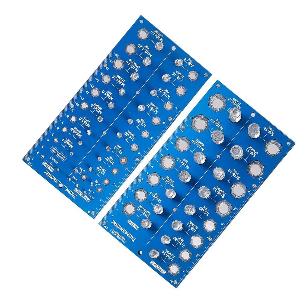 Durable Bolt and Nut Identifier Gauge Sturdy 38-Hole Screw Gauge  Diy Enthusiasts