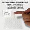 100Pcs Soft Silicone Rubber Anti Slip Bumpers Feet Pads Damper Buffer Cabinet Bumpers Silicone Furniture Pads Drawer Door Pad