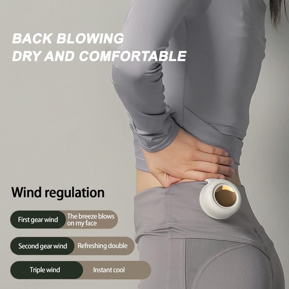 Portable Waist Fan Hanging Neck Fan Mini Small Fan USB Rechargeable Portable Whirlwind Waist Clip Fan For Outdoor Sports Working