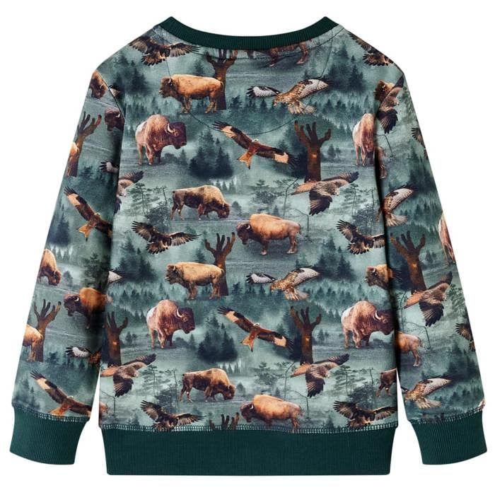 Sweatshirt pour enfants vert foncé 92/104/116/128/140