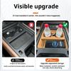 Für Land Rover Defender 90 110 2022-2025 Auto Mittelkonsole Silikon Kabelloses LadePad Becherhalter Hintere Armlehne Becheruntersetzer