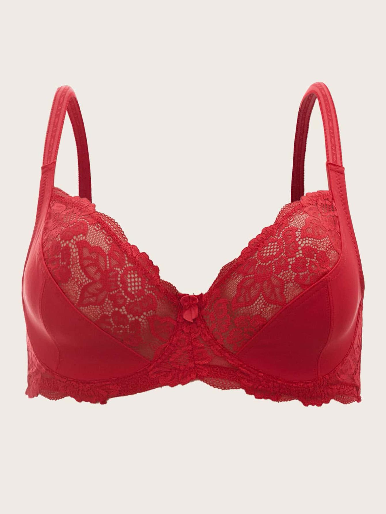 

Artdewred кружевной бюстгальтер с перспективой женское сексуальное женское белье на косточках с цветочным принтом бюстгальтеры больших размеров 105E красный