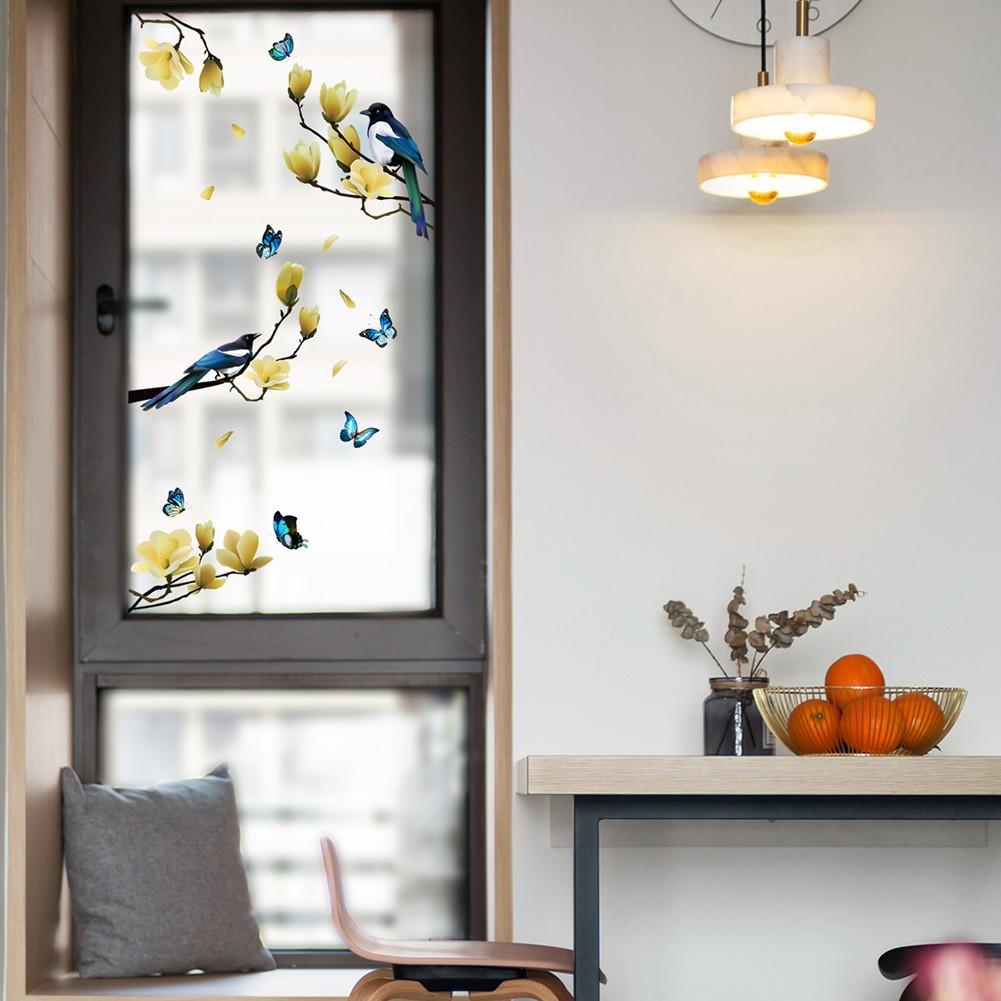 Wall Stickers Branch Decals Decoration Electrostatic Glass Sticker