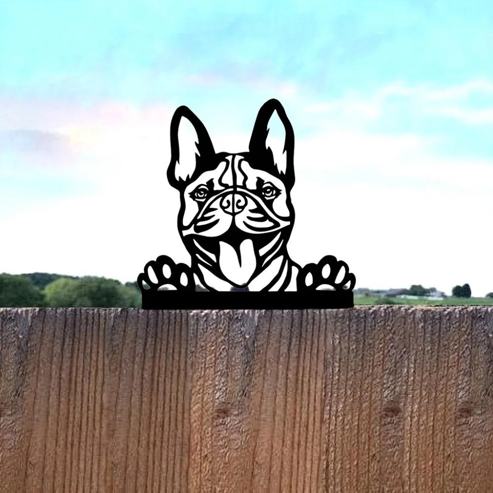 1pc Ultimate Dog Steel Silhouette Metal Garden Art Stake - Ideal Outdoor Decoration & Birthday Gift