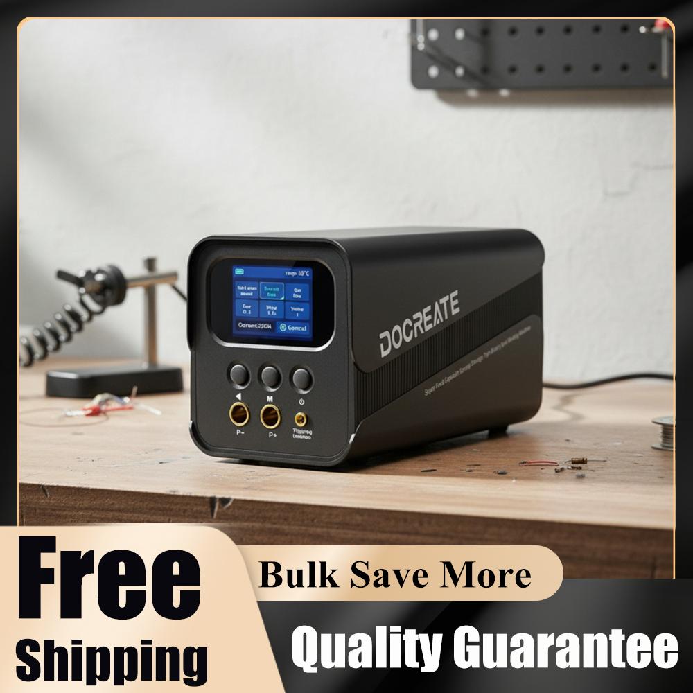 Spot Welding Machine 99 Gears Adjustable Spot Welding Equipment 2 Inch LCD Screen for Making DIY Battery Packs