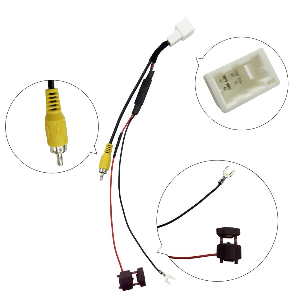 OTORAM Compatible/Replaceable Toyota Daihatsu Eclipse Rear Camera Connector To External Navigation System Rear Camera