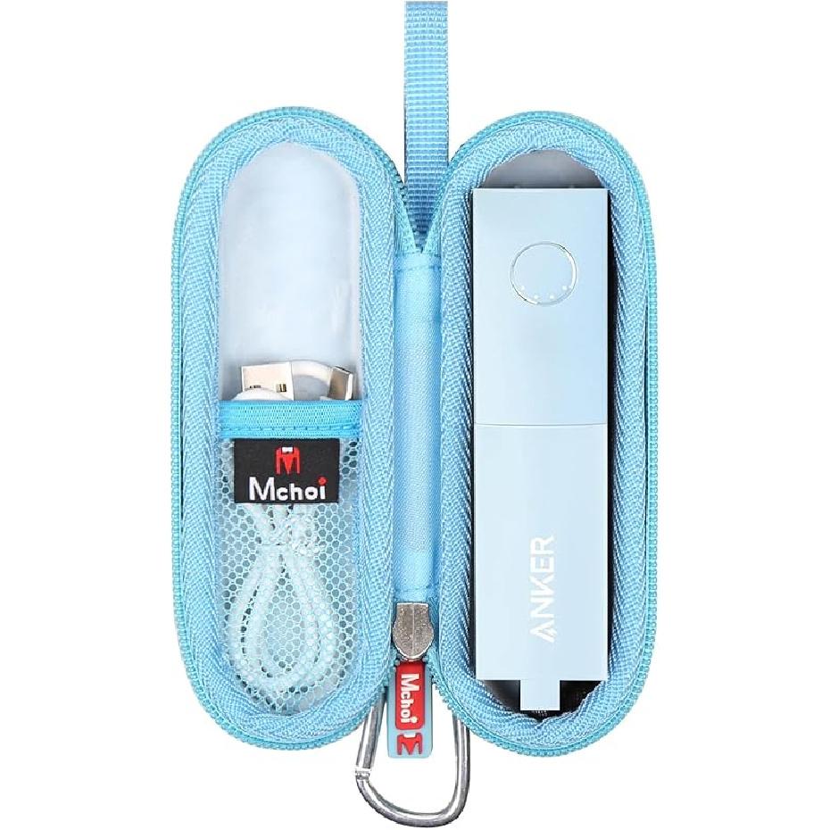 

Жесткий чехол Mchoi, подходит для портативного зарядного устройства Anker 511 Power Bank 5000 мАч, водонепроницаемый, ударопрочный держатель для аккумулятора, только чехол, синий синий