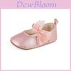 Sapatos de Princesa Para Bebês Meninas Com Malha Decoração de Bolinhas Laço Para Primavera e Outono