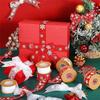 Snowflake Printed Organza  Tape Red Satin Ribbon  Christmas Decoration