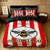 Custom Brentford Bedding Quilt Set Quilt Cover Pillowcase Home Decoration Birthday Gift (1 * duvet cover + 2 * pillowcase, without core)