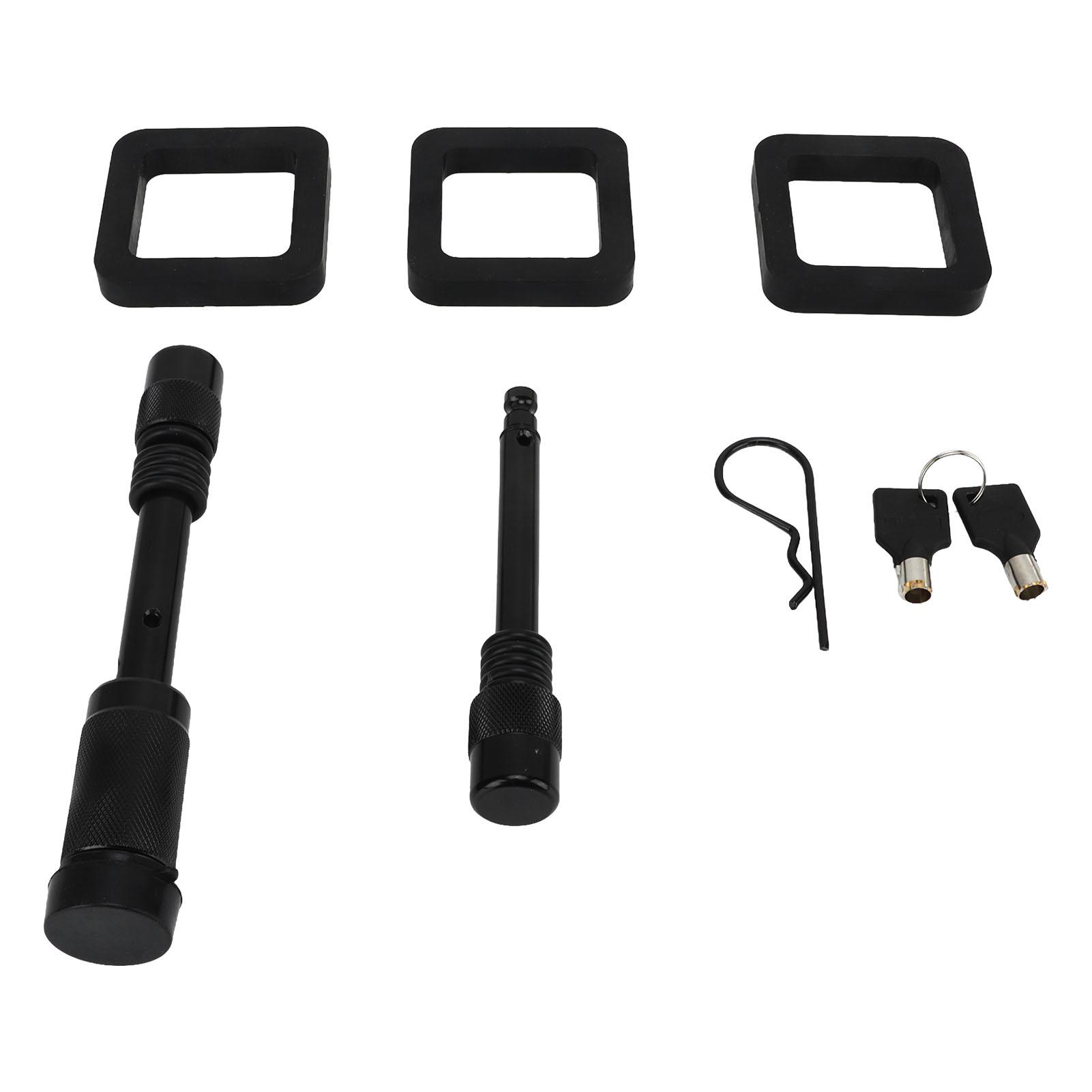 

5 8 дюймов 9 16 дюймов Стопорный палец сцепного устройства с 3 глушителями Черная окрашенная поверхность для автодома, грузовика, кемпера, инженерной машины