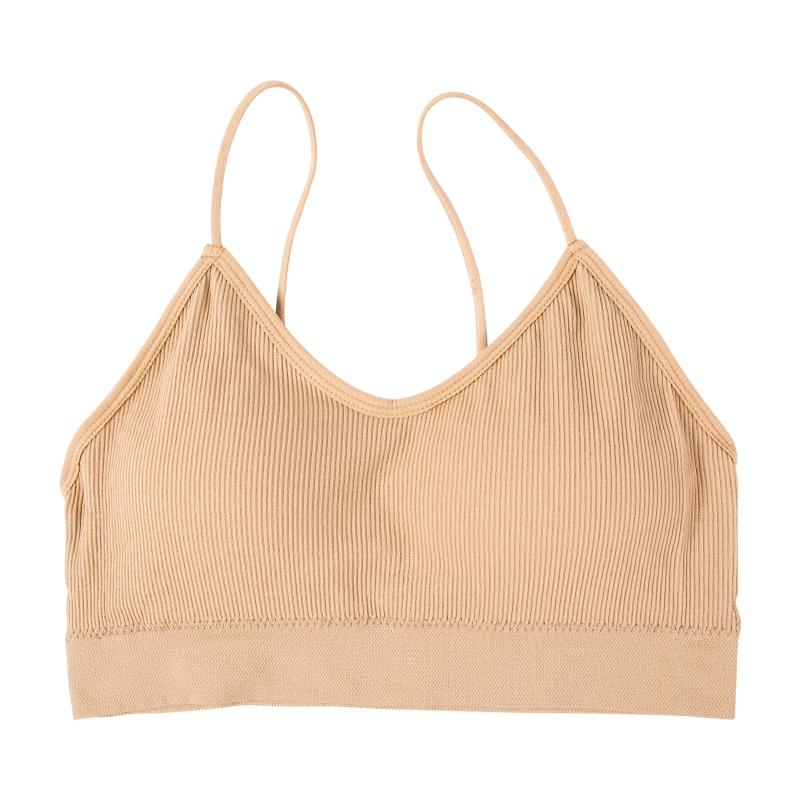 

Дихаючий жіночий бюстгальтер на лямках Wirefree Active Бюстгальтер з ребристою укороченою безрукавкою Бюстгальтер на бретельках з м’якою камізолкою M