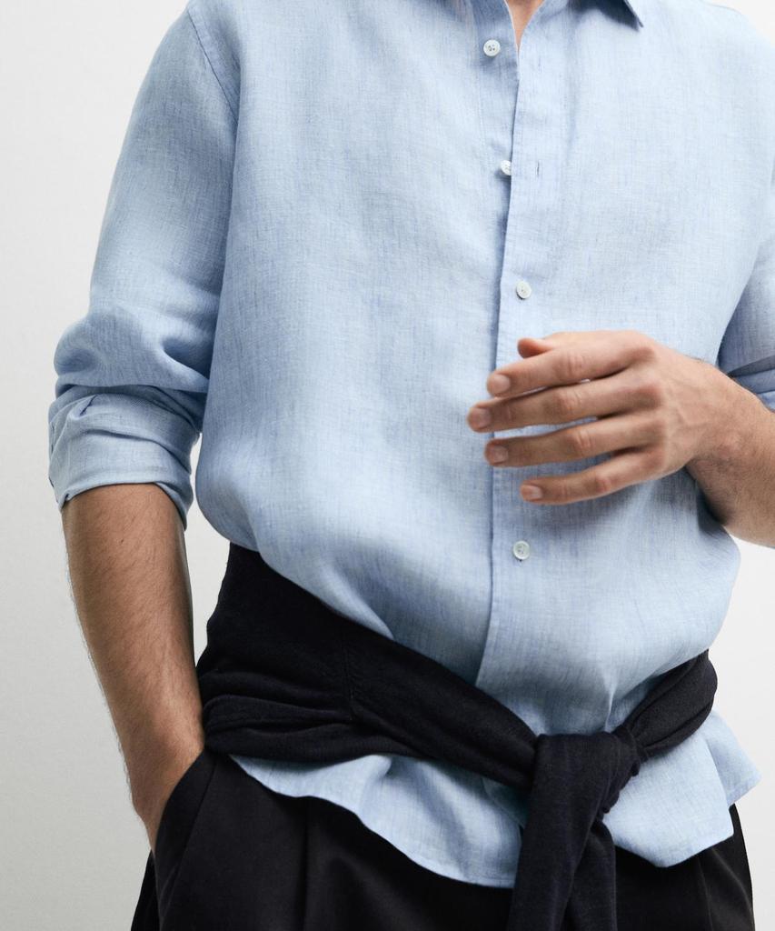 Masimodutti 100% Linen Regular Fit Shirt