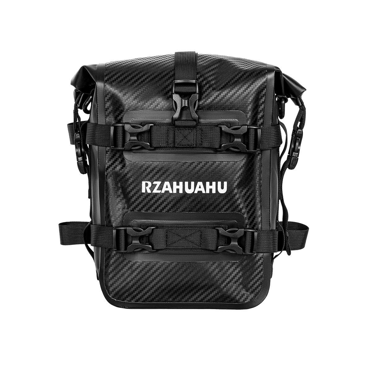 

Easy Install Waterproof Motorcycle Fuel Tank Bag Anti-slip Wear Resistant Motorbike Rack Storage Pouch Outdoor Riding Gear Accessories вуглецевого волокна, чорного кольору