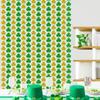 87in Bright Rain Silk Curtain St. Patrick's Day Party Gold Green Background Curtain Irish Festival Decoration Supplies