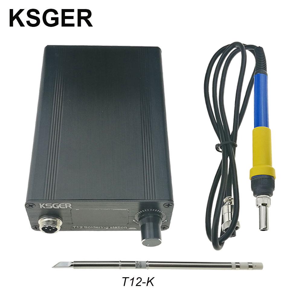 KSGER T12 Soldering Station OLED Adjustable Temp STM32 V2.1S with Electric Soldering Iron Tip Heating Core