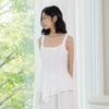 Laengsseon Ls_Irregular Hem Sleeveless Top_2Color