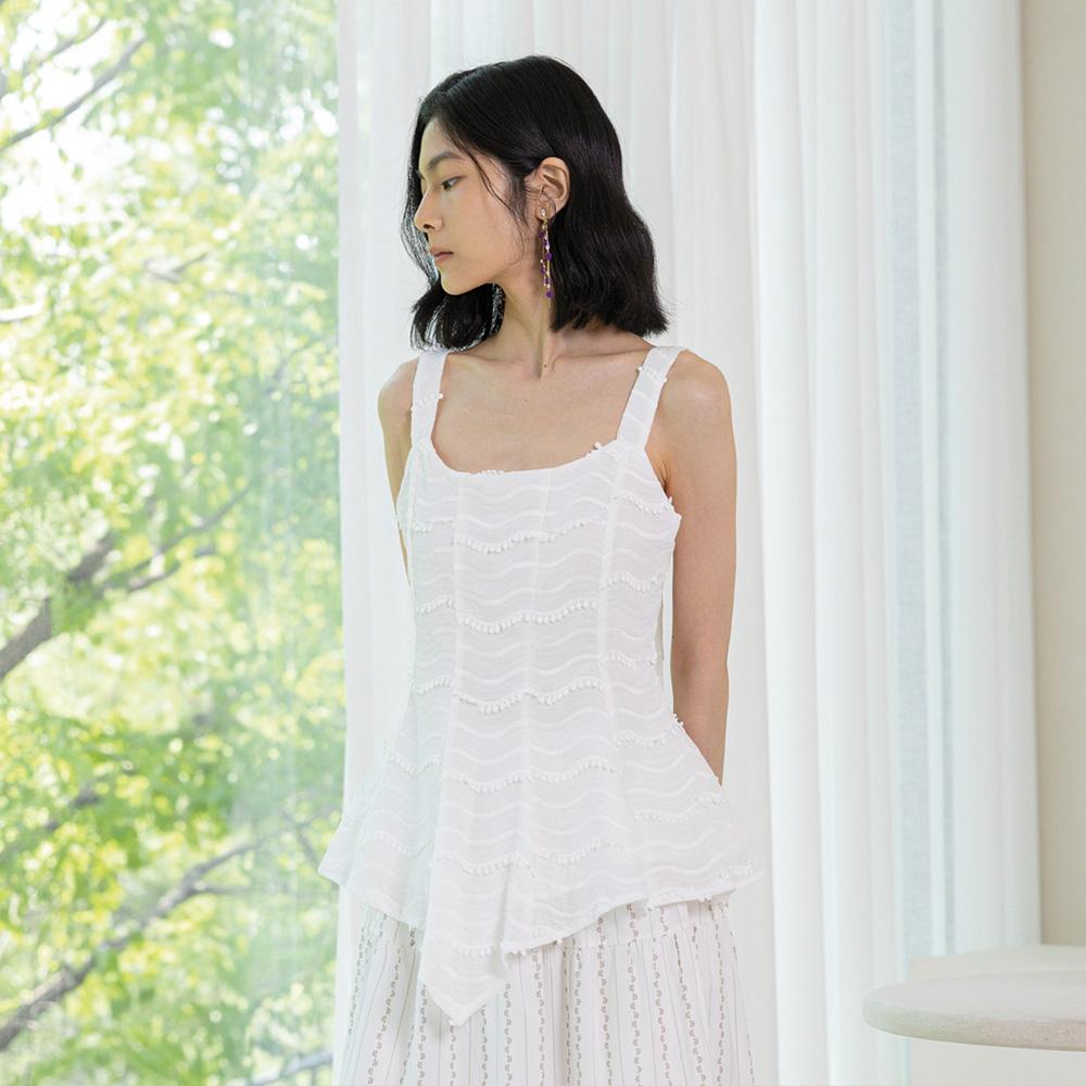 Laengsseon Ls_Irregular Hem Sleeveless Top_2Color