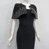 Europäisches & Amerikanisches Elegantes Damen-Strassschal-Schmal geschnittenes Bandage-Abendkleid